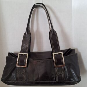 🤍Kenneth Cole NY shoulder bag black with buckles